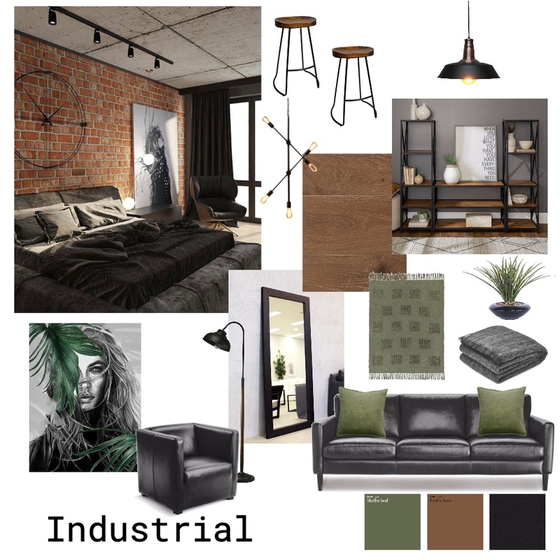 Industrial Mood Board by cynthmrtnz on Style Sourcebook