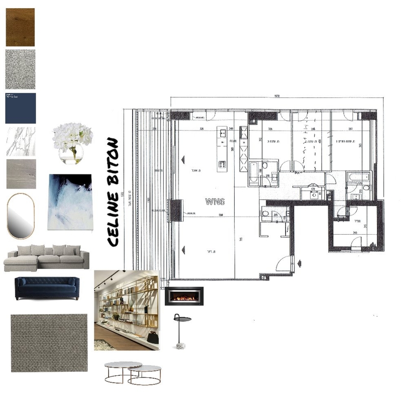 סלון Mood Board by celinebiton on Style Sourcebook