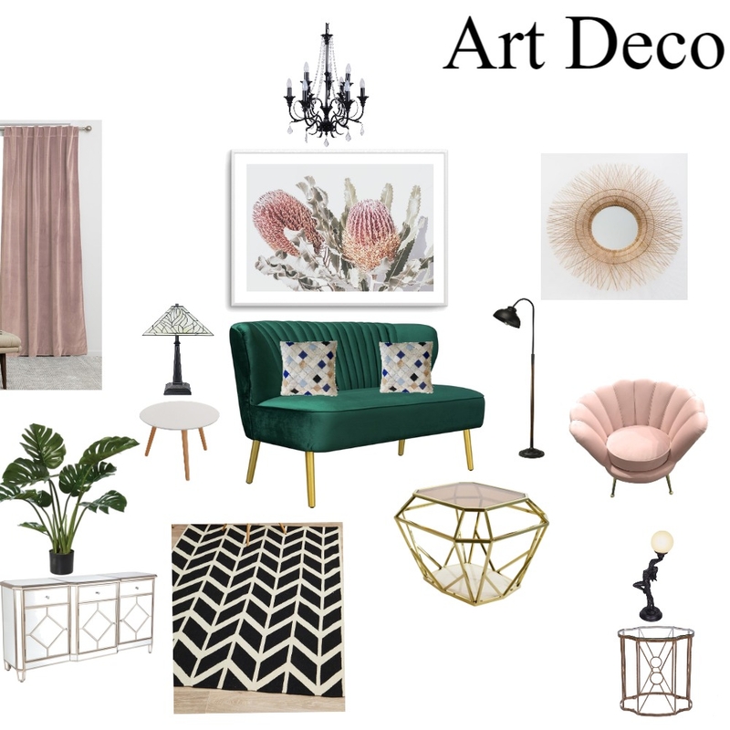 Art  Deco mood board Mood Board by MONIKA RANI on Style Sourcebook