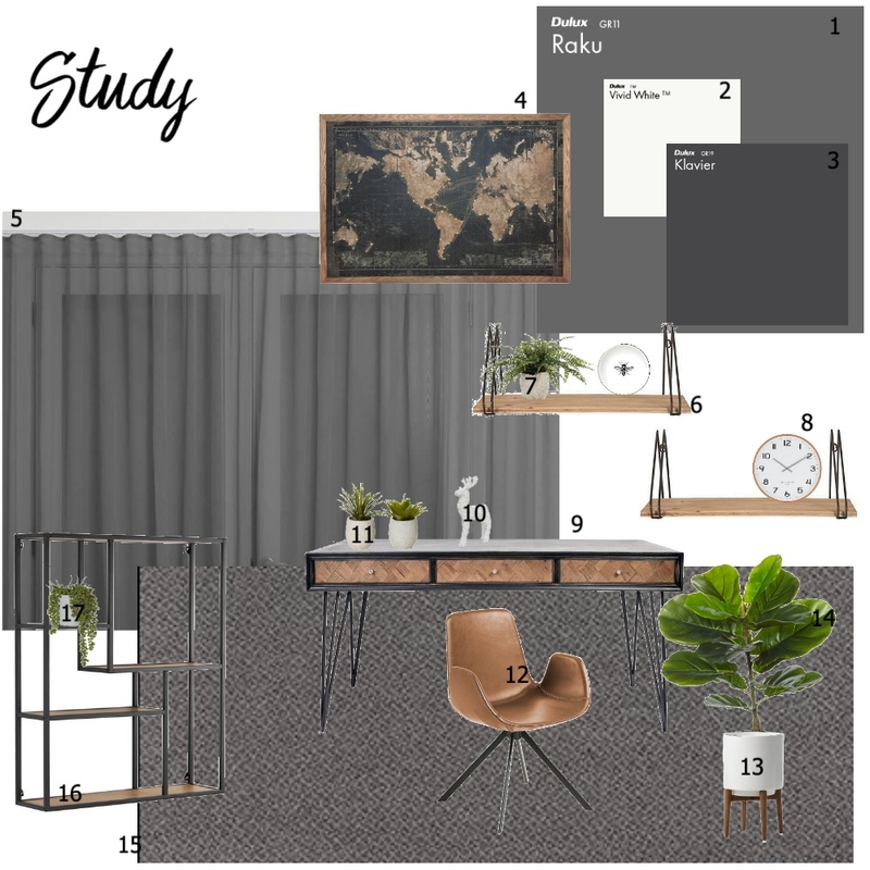 Study Mood Board by Blaydelz on Style Sourcebook