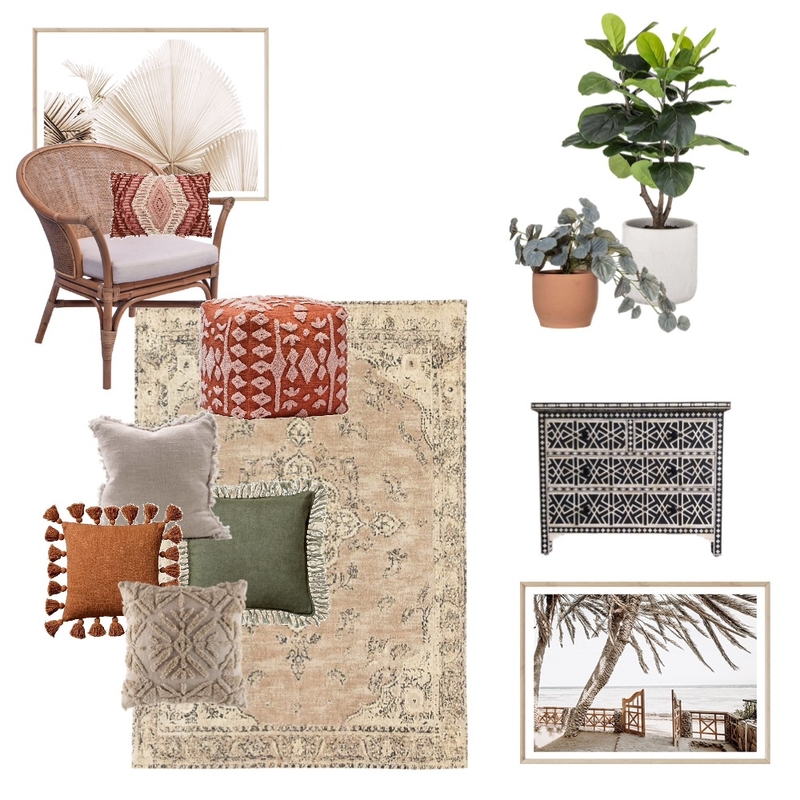 Boho bedroom Mood Board by Cinnamon Space Designs on Style Sourcebook