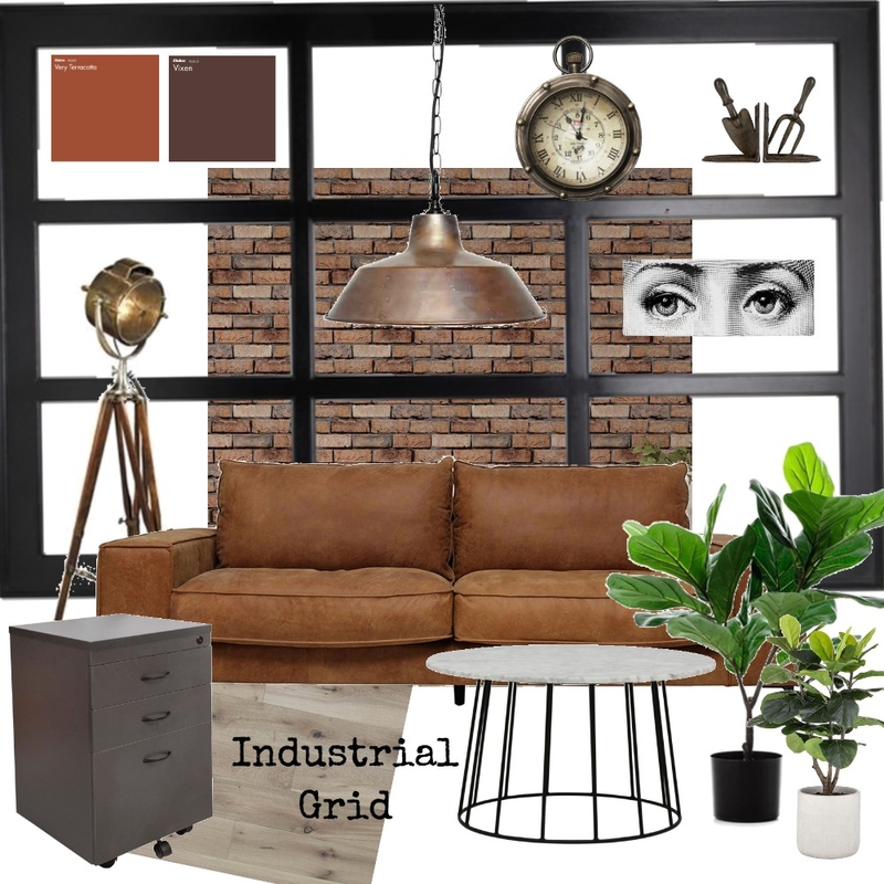 Industrial Grid Mood Board by emma:leigh on Style Sourcebook