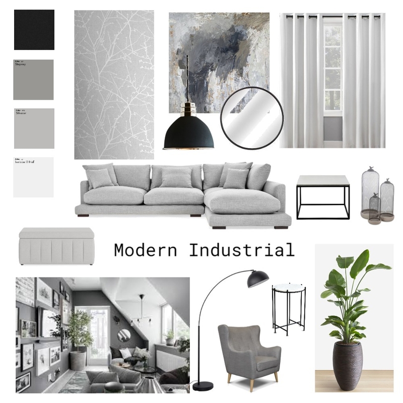 Modern Industrial Mood Board by irishcolipano on Style Sourcebook