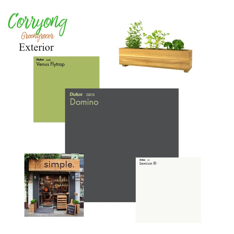 Corryong Greengrocer Ext Mood Board by JoHum1504 on Style Sourcebook