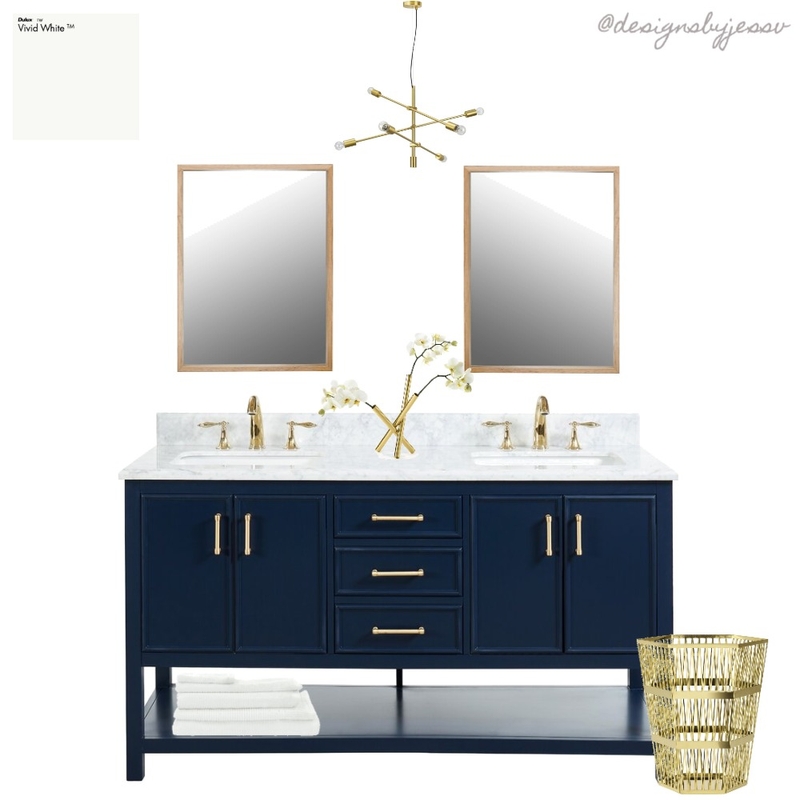 Navy and Gold Mood Board by Designs by Jess on Style Sourcebook