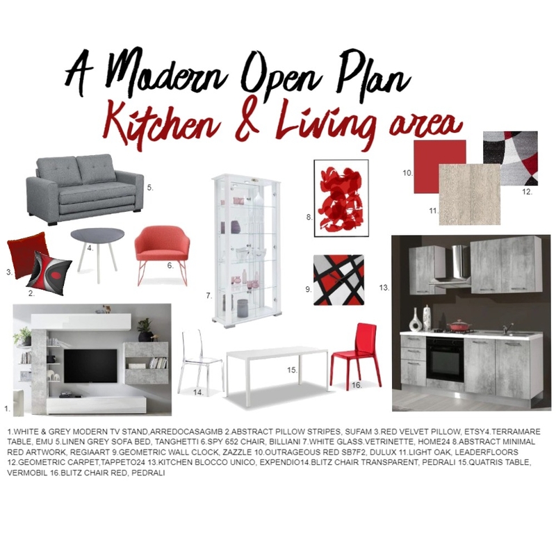 OPEN PLAN LIVING-KITCHEN Mood Board by MADE 2 MEASURE INTERIORS on Style Sourcebook