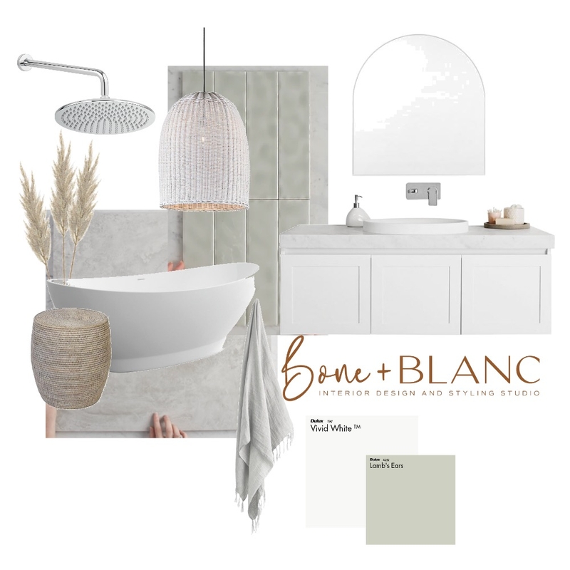 Coastal 2 Mood Board by bone + blanc interior design studio on Style Sourcebook