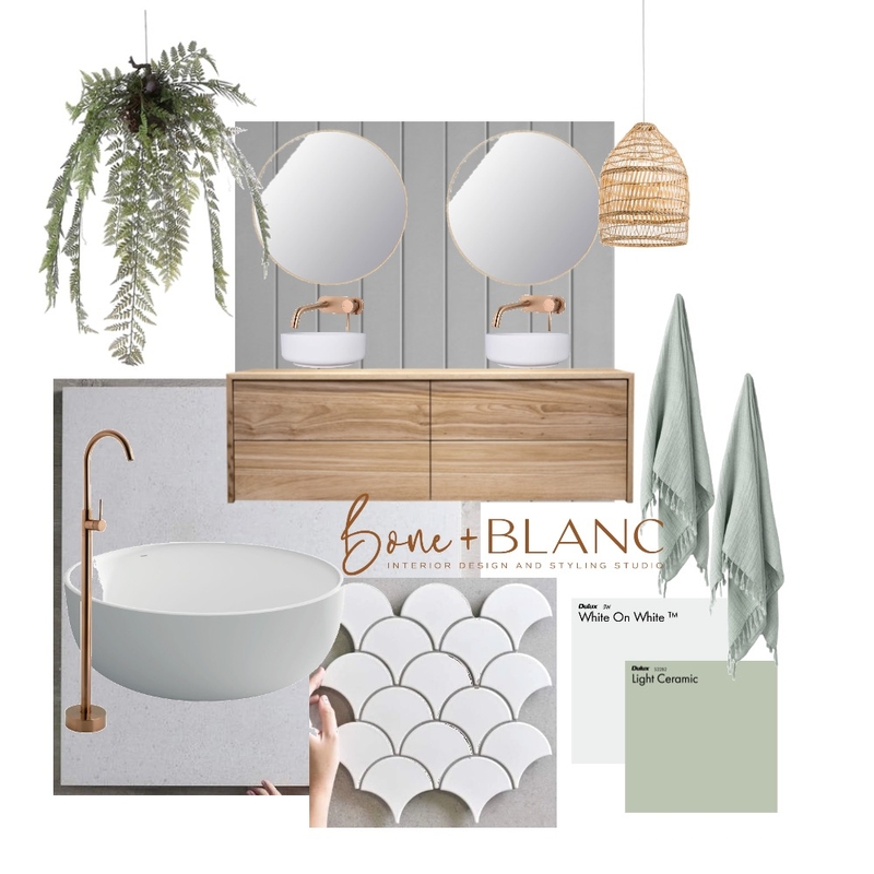 Coastal 3 Mood Board by bone + blanc interior design studio on Style Sourcebook