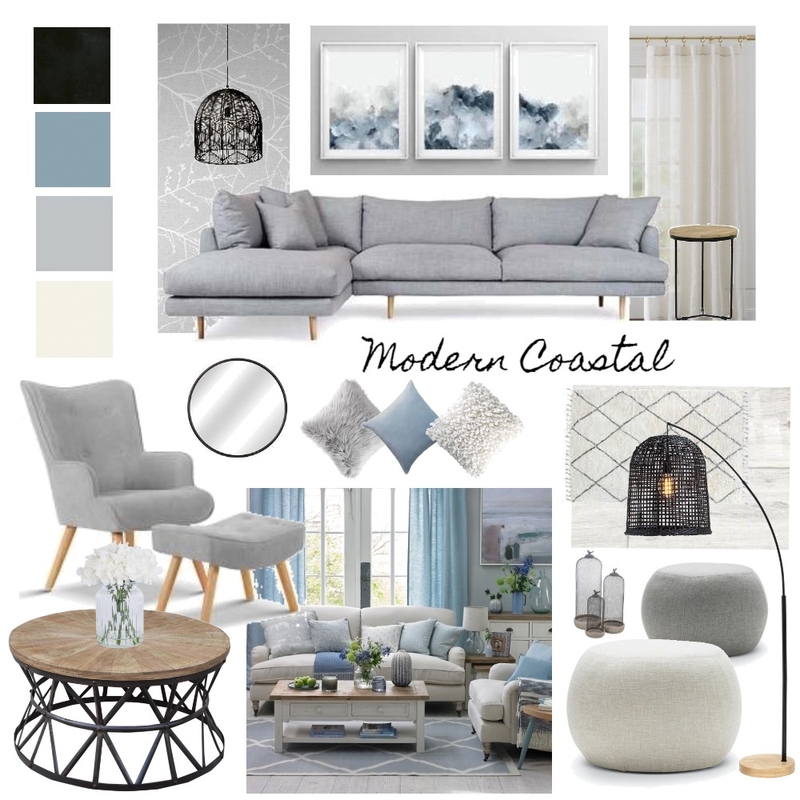 Modern Coastal Mood Board by irishcolipano on Style Sourcebook