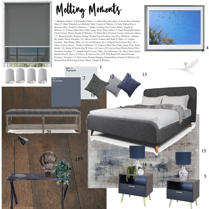 Mod 9 Bedroom 2 Melting Moments Mood Board by hknights on Style Sourcebook