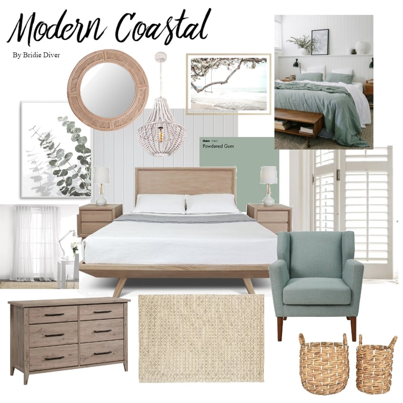 Modern Coastal Mood Board by BridieDiver on Style Sourcebook