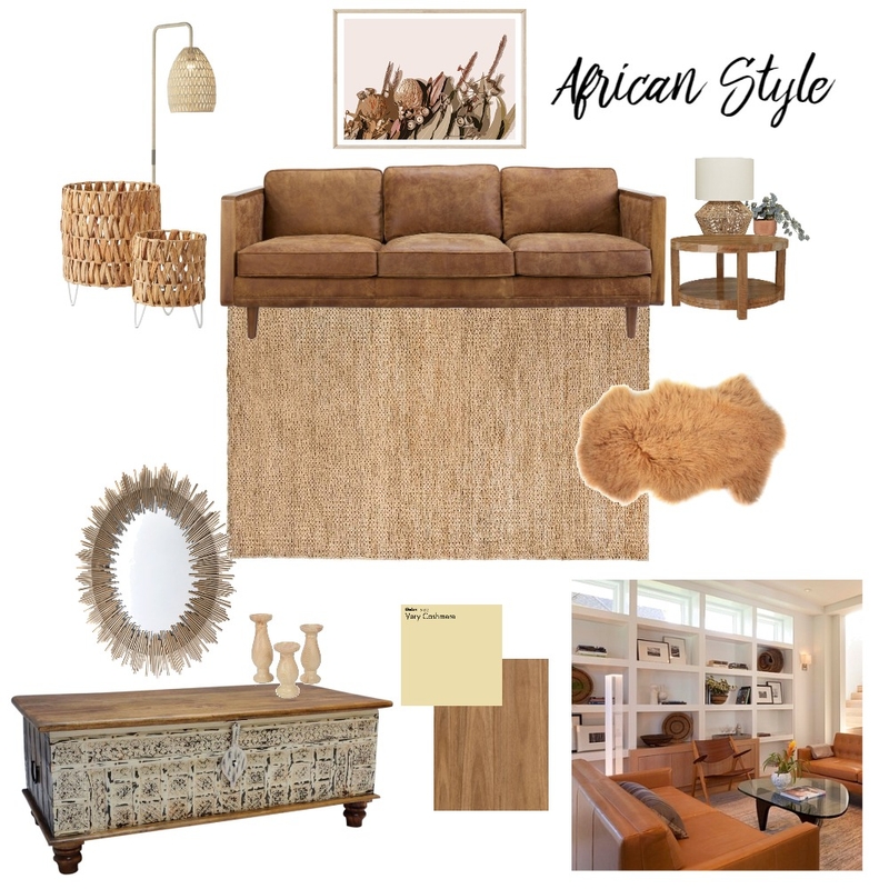 African Style MB1 Mood Board by Farahtauseef on Style Sourcebook