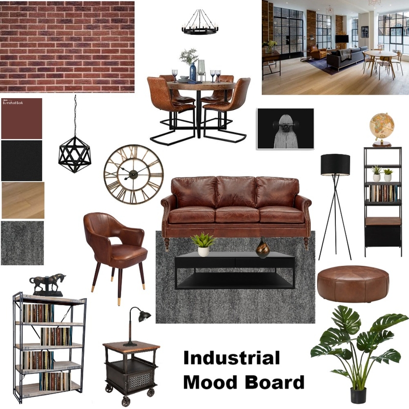 INDUSTRIAL MOOD BOARD Mood Board by MONIKA RANI on Style Sourcebook