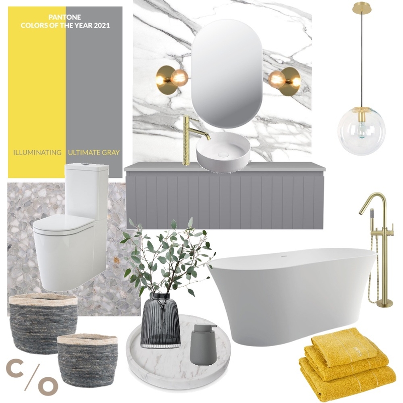 Pantone 2021 Bathroom Mood Board by irapilario on Style Sourcebook