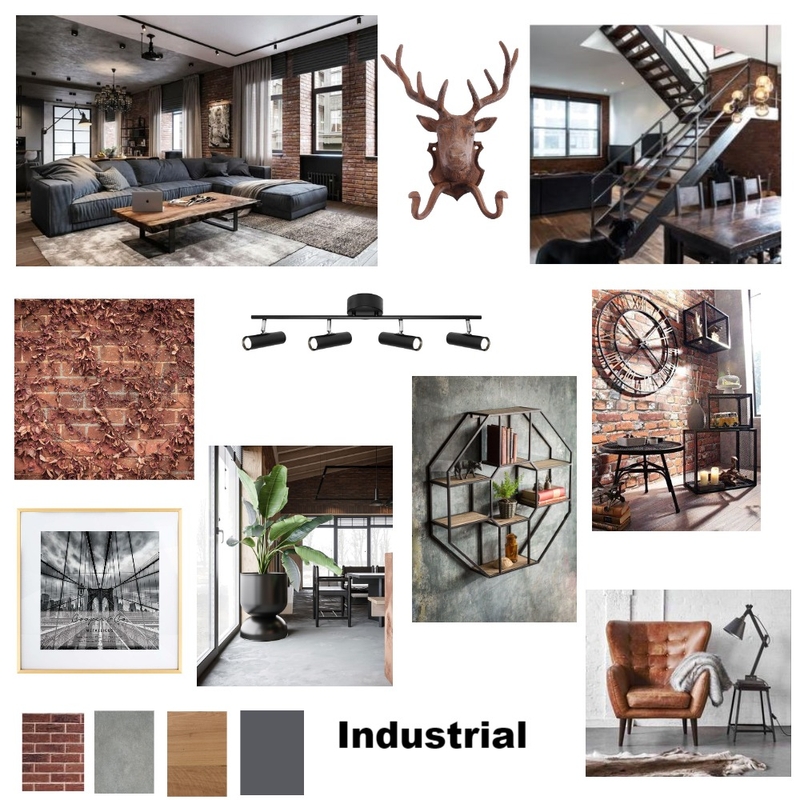 INDUSTRIAL MOOD BOARD Mood Board by MONIKA RANI on Style Sourcebook