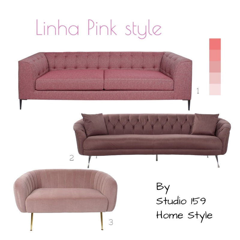 Linha Pink Style Mood Board by Studio 159 on Style Sourcebook