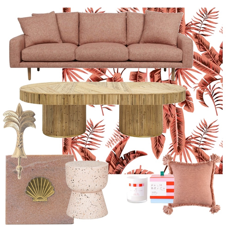 Pink Beach Lounge Mood Board by KOKO & SAGE on Style Sourcebook