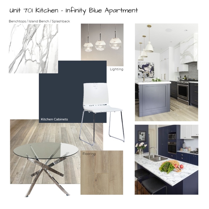 Unit 701 Kitchen - Option 1 (DEEP OCEAN) Mood Board by Lady Grey on Style Sourcebook