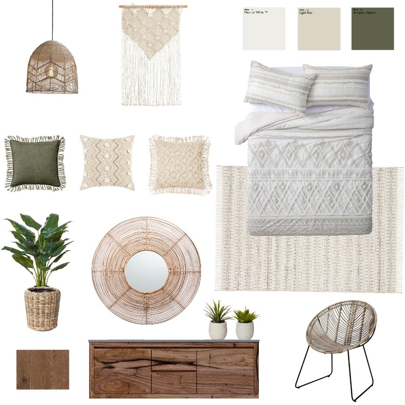 Boho Bedroom - Becky Mood Board by Lauren Hooligan on Style Sourcebook