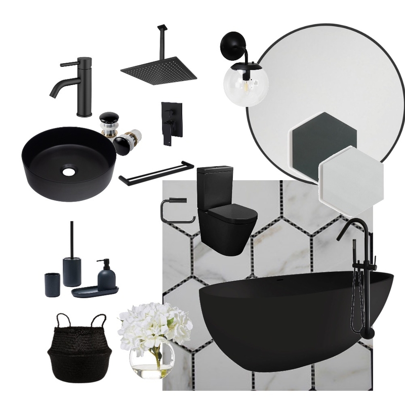 Bathroom black Mood Board by M.Design on Style Sourcebook