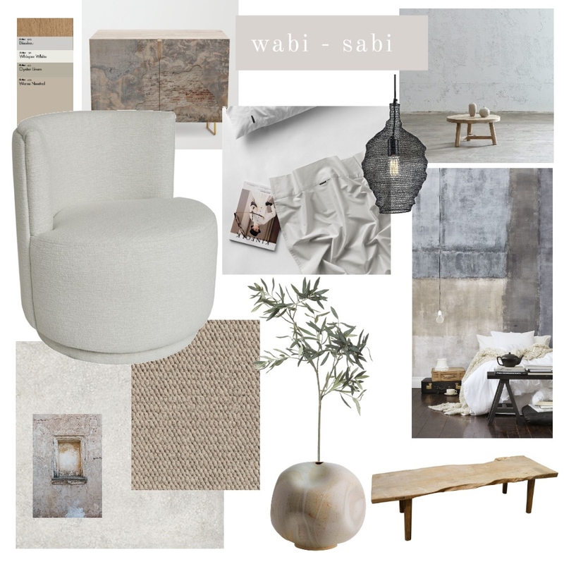 Wabi Sabi Mood Board by Style&Space on Style Sourcebook