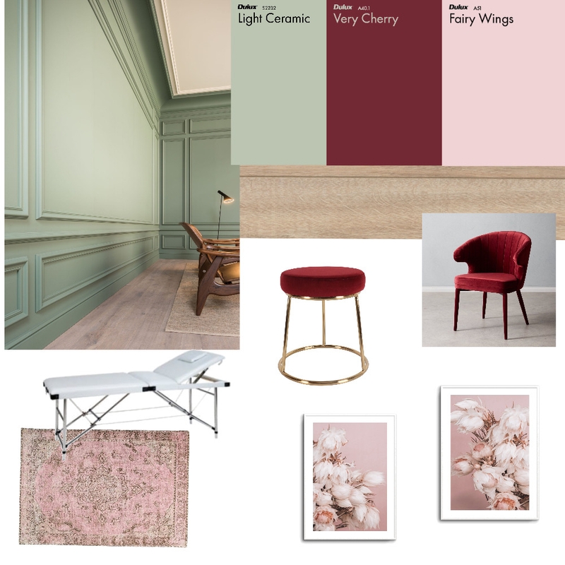 Variante 1 - Mint/Cherry Mood Board by Nikola on Style Sourcebook