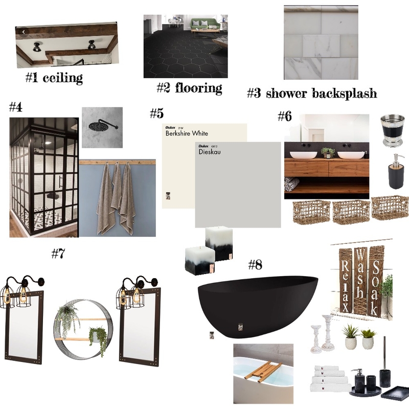 modern farmhouse bathroom Mood Board by Tashell on Style Sourcebook