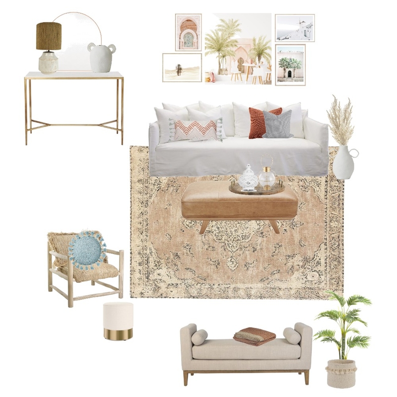 Moroccan Living Room Mood Board by MelissaKW on Style Sourcebook