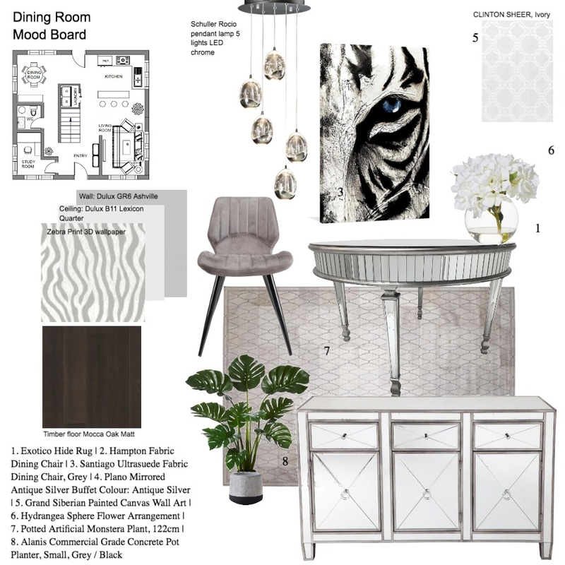 Dining Room Mood Board by InteriorsbyD on Style Sourcebook