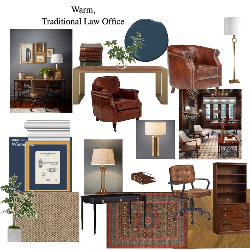 Traditional Law Office Mood Board by DanielleHilgeman on Style Sourcebook