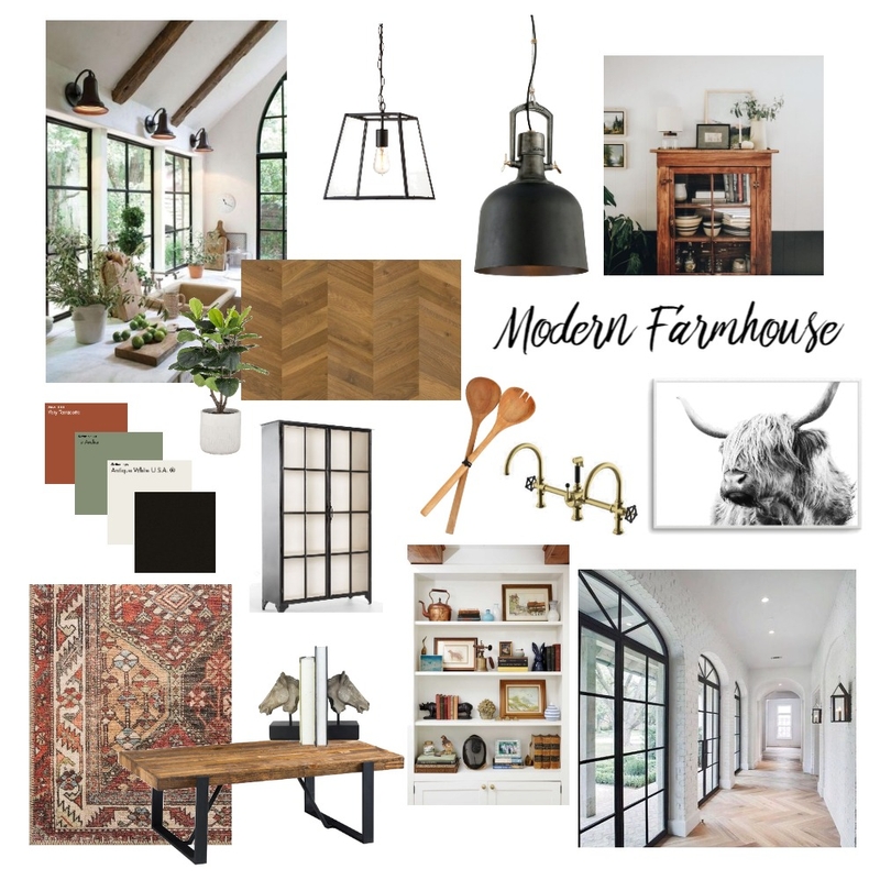 Module 3: Modern Farmhouse Mood Board by Beth Sanders on Style Sourcebook