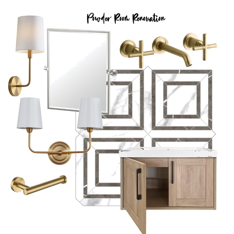 Powder Room Renovation Mood Board by Shassaan on Style Sourcebook