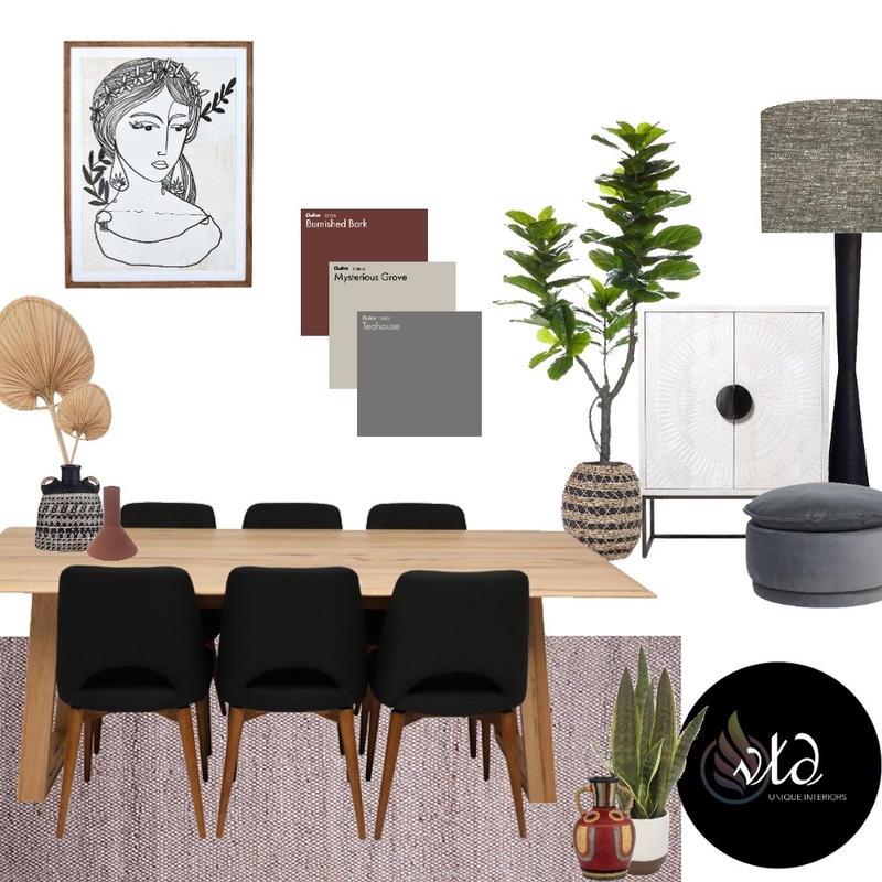 Earthy Dining Room - Oz Design Mood Board by Velvet Tree Design on Style Sourcebook