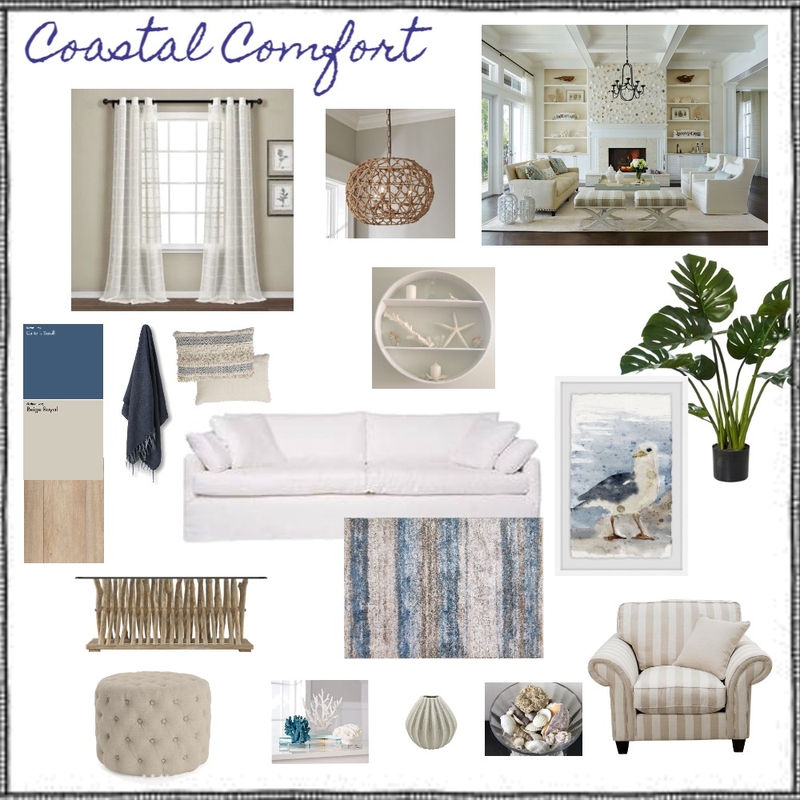 Coastal Comfort Mood Board by Rona on Style Sourcebook