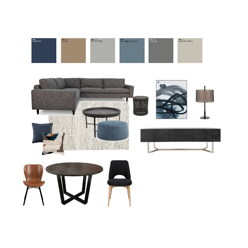 Saunders - dark modern Mood Board by Home By Jacinta on Style Sourcebook