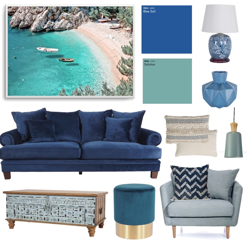 Beach days Aqua days Mood Board by interiorology on Style Sourcebook