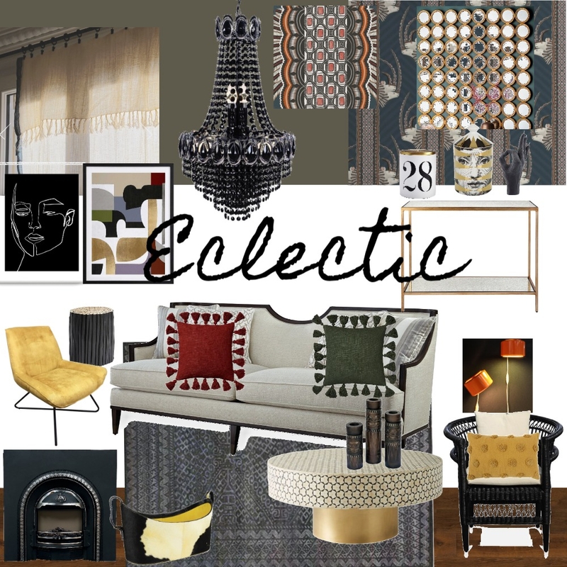 Assesment#3 - Eclectic Style Mood Board by undefined on Style Sourcebook