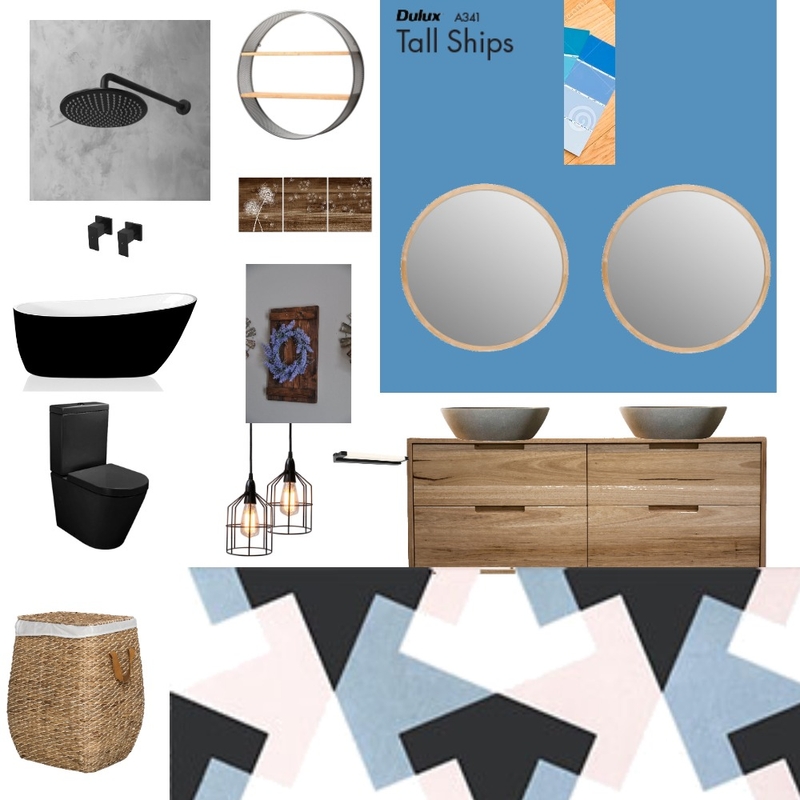 Bathroom Blues Mood Board by Shauna Council on Style Sourcebook