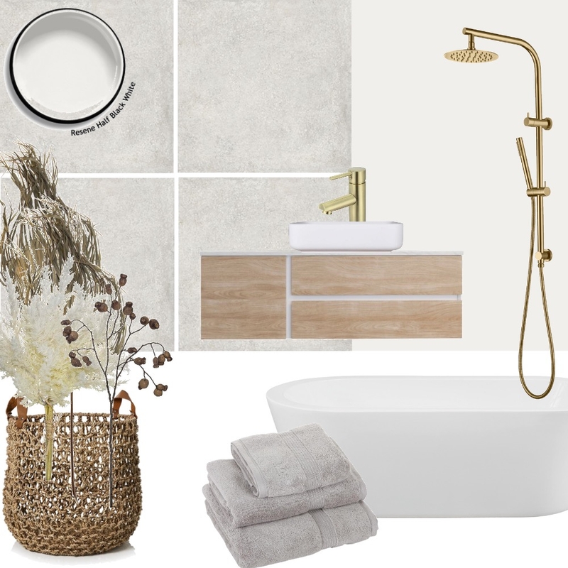 Scandy Coastal Bathroom Mood Board by anitra on Style Sourcebook