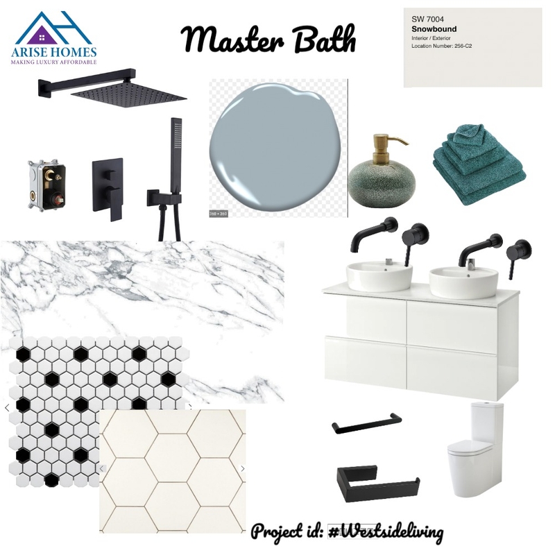 MasterBath Design Mood Board by arisehomes on Style Sourcebook