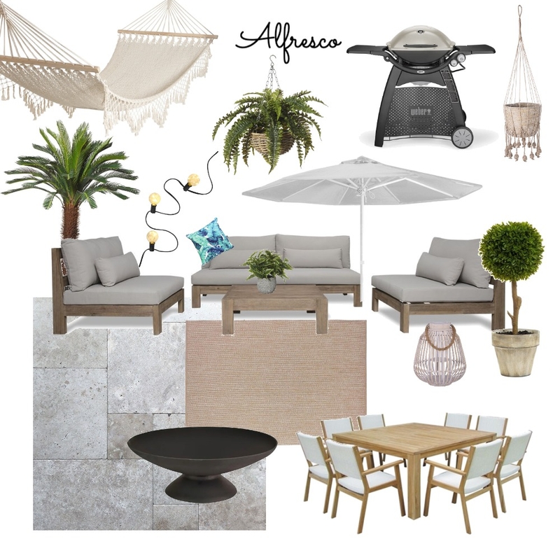 Hamptons Alfresco Mood Board by Brookejthompson on Style Sourcebook