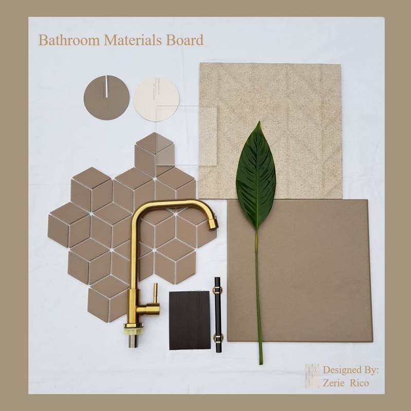 Bathroom Materials Board Mood Board by Zerie Rico on Style Sourcebook