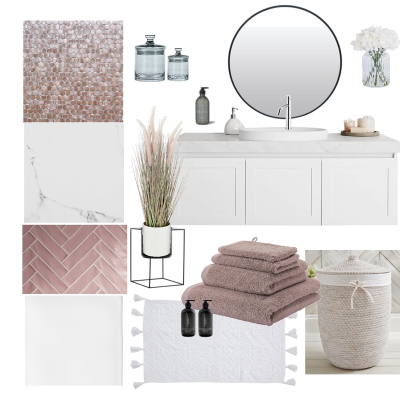 soft pink - white en-suite Mood Board by martada on Style Sourcebook