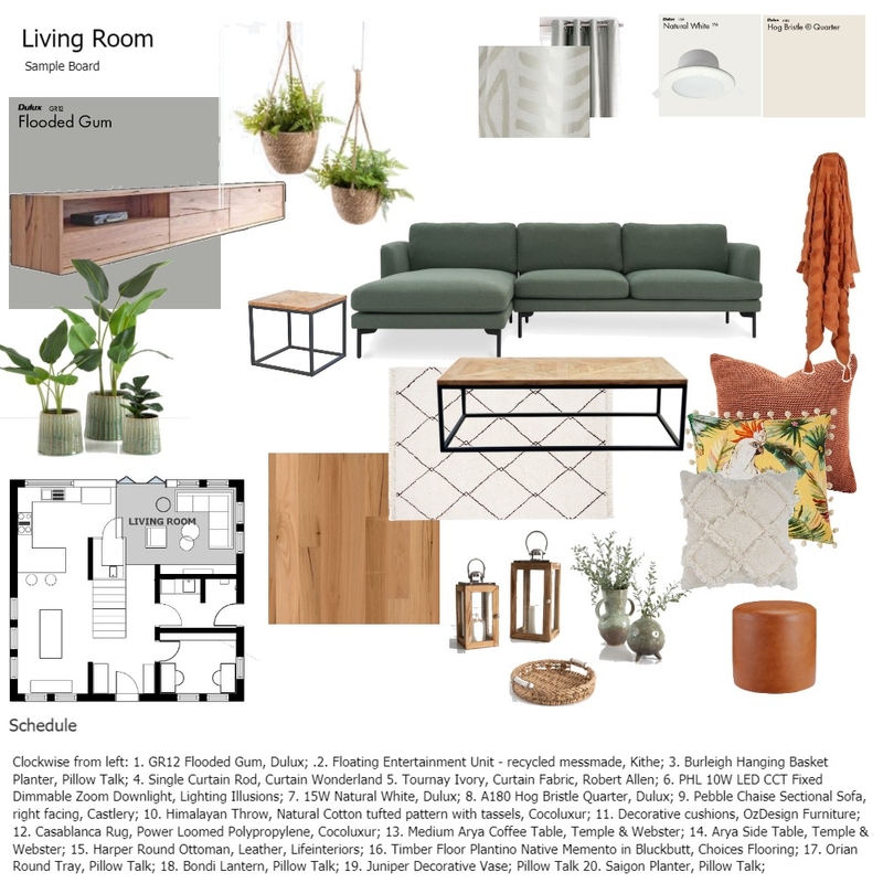 Assignment 9 Living room Mood Board by Kate Targato on Style Sourcebook