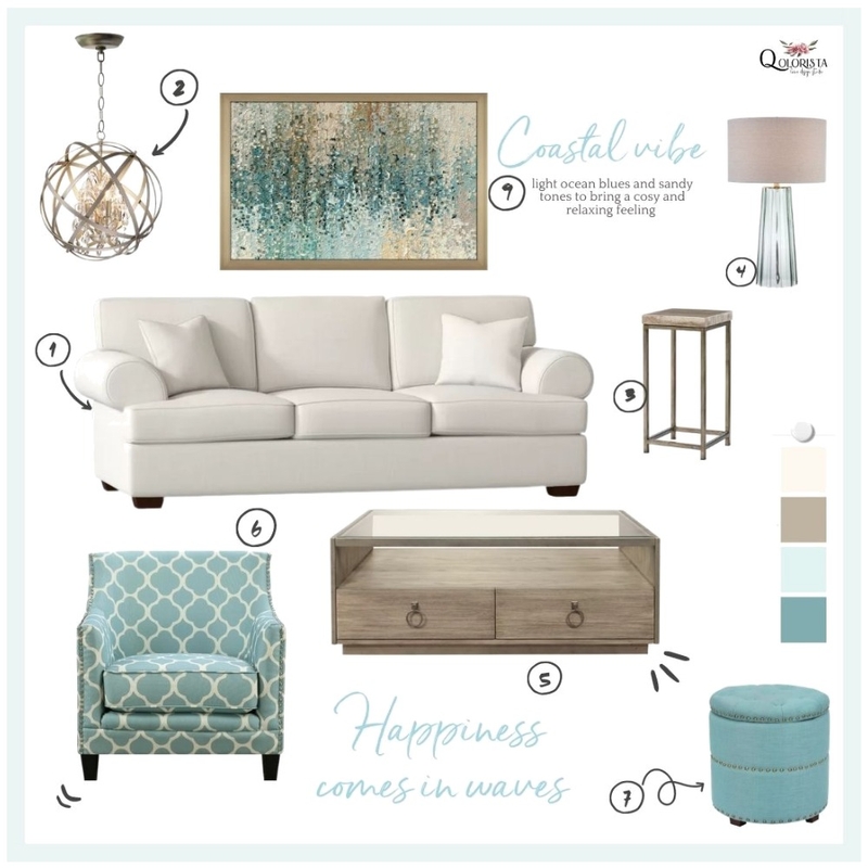 Coastal Vibe Mood Board by Qolorista Home Design on Style Sourcebook