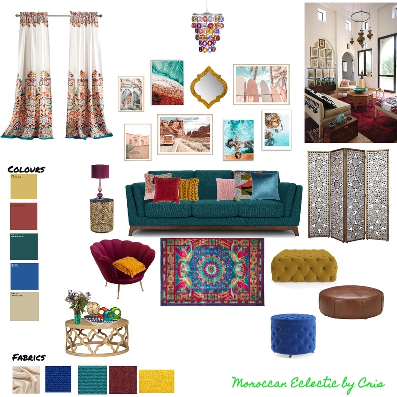 Eclectic Moroccan Mood Board by Cristhoper on Style Sourcebook