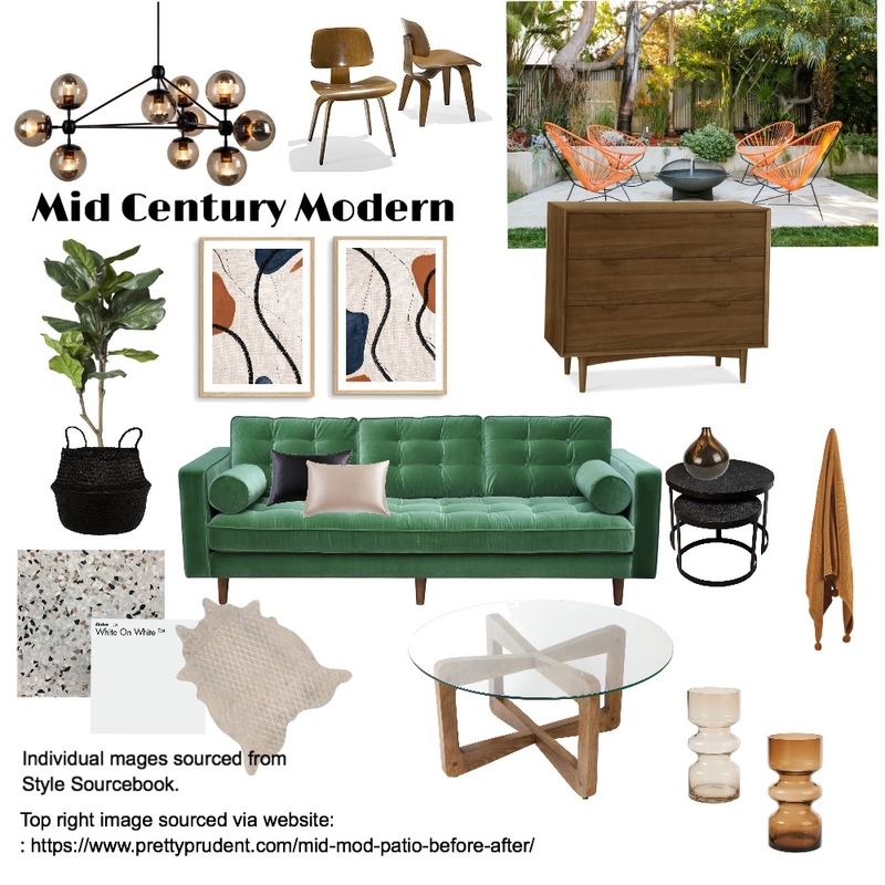 Mid Century Modern Mood Board by The Perth Property Co. on Style Sourcebook