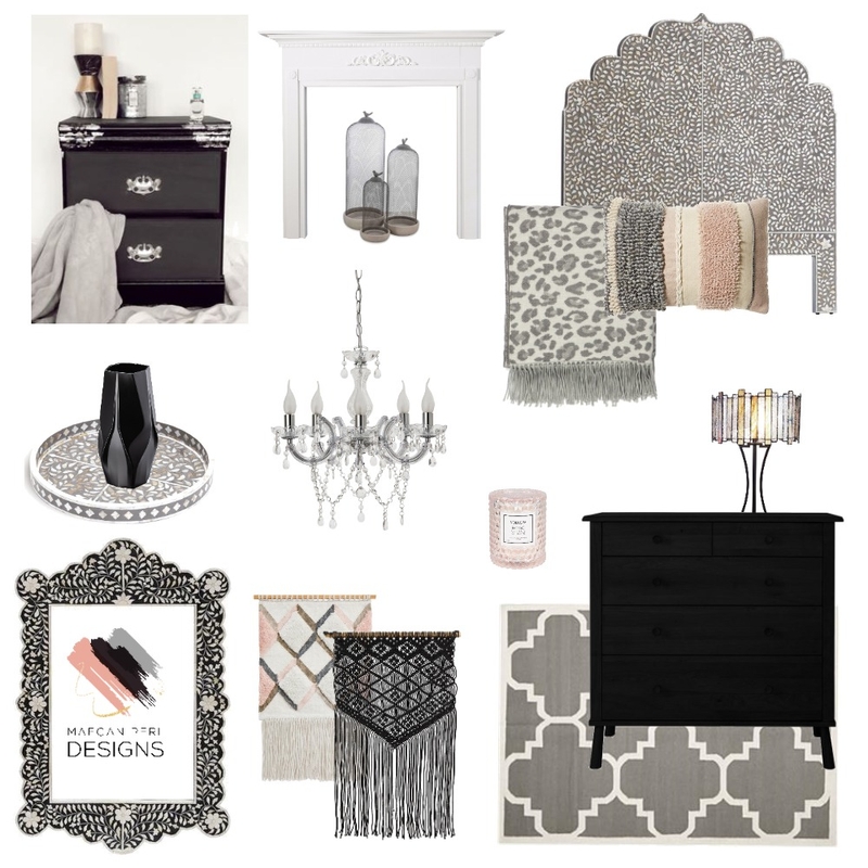 Boujee Black Mood Board by Maegan Perl Designs on Style Sourcebook