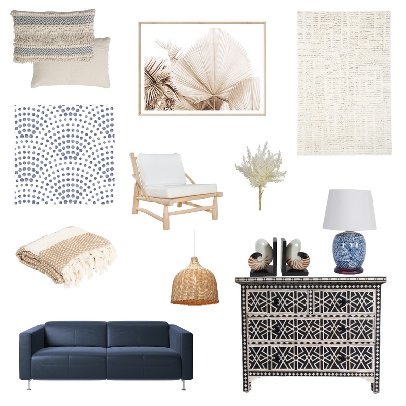 Blue Coastal Mood Board by Maegan Perl Designs on Style Sourcebook