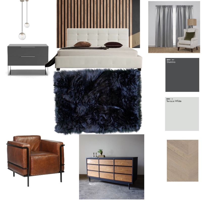 Modern Bedroom Mood Board by alinaprotsgraves on Style Sourcebook